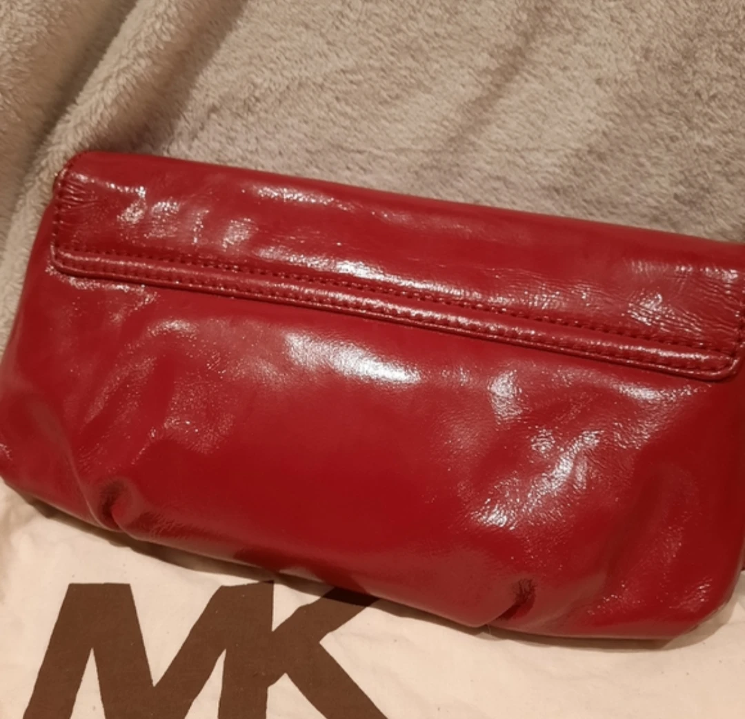 Michael Kors Red Patent Clutch Bag - photo 3
