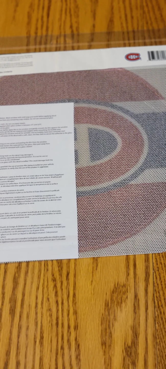 Montreal Canadiens Perforated Window Decal - photo 2