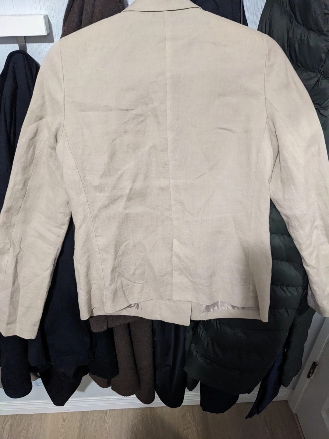 Uniqlo Double-Breasted Blazer Beige Medium - photo 5