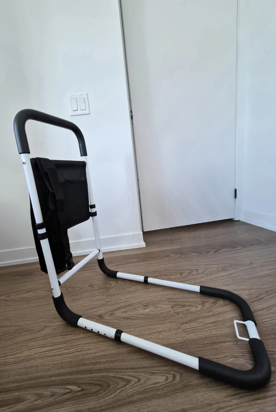 LandTale Adjustable Bed Assist Rail with Storage Bag