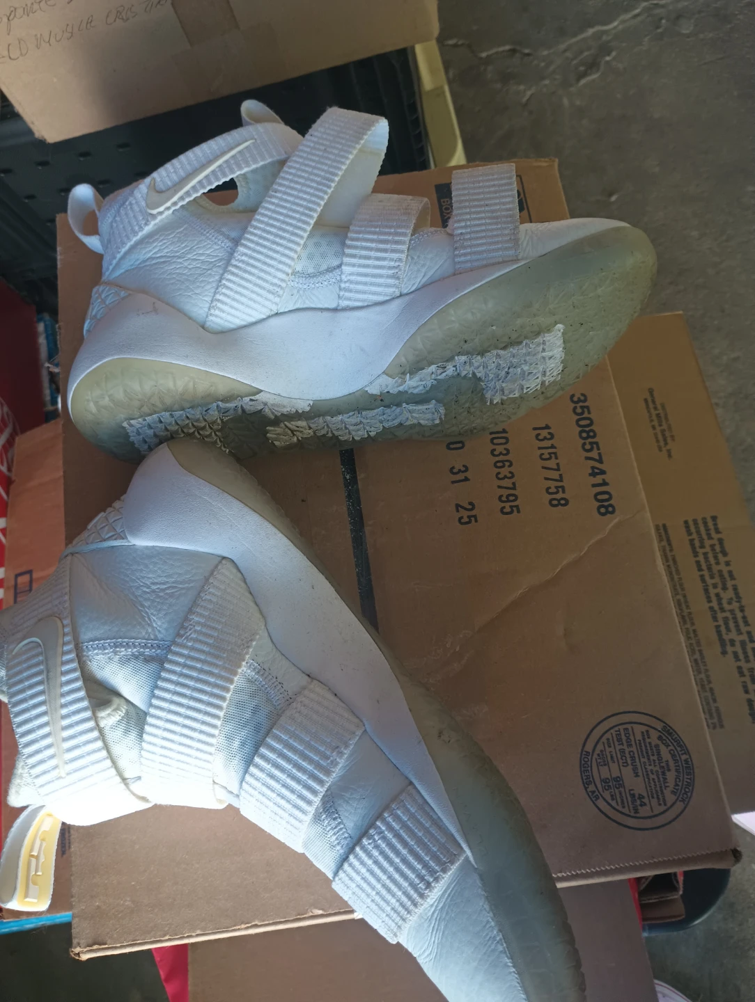 Nike LeBron Soldier 10 White Basketball Shoes - photo 2