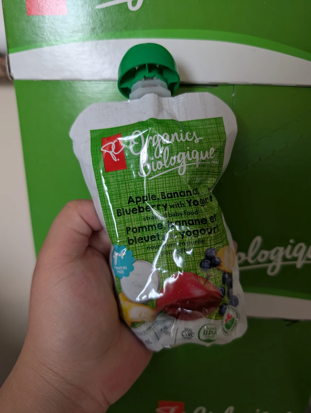 PC Organics Apple Banana Blueberry Yogurt Baby Food - photo 3