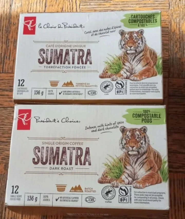Sumatra Dark Roast Coffee Pods