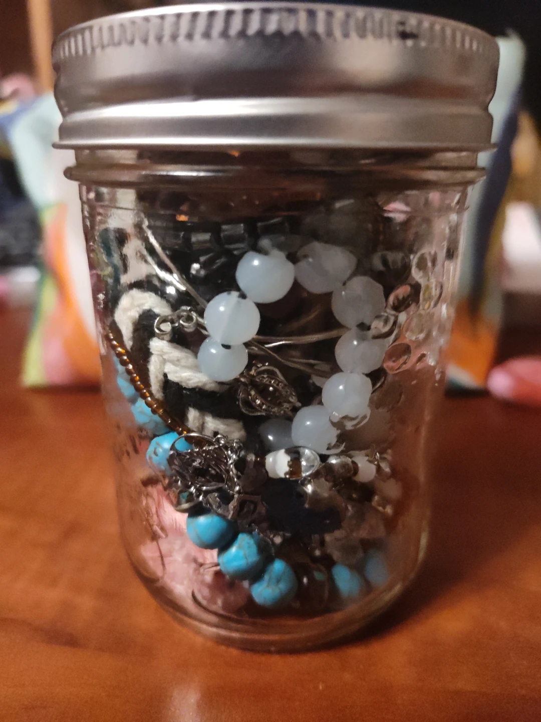 Assorted Jewelry Jar