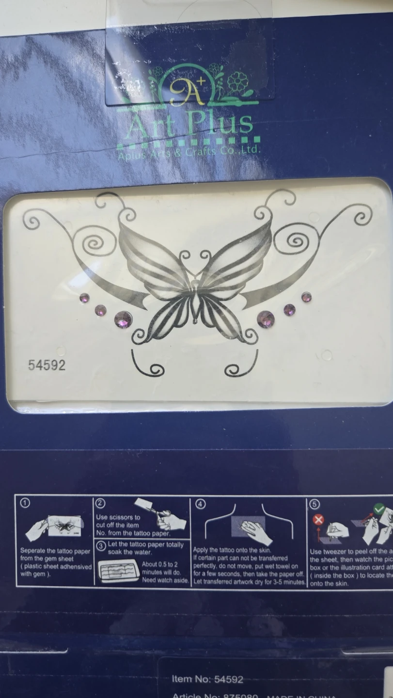 Temporary Swarvoski Tattoo + 5 GIFT