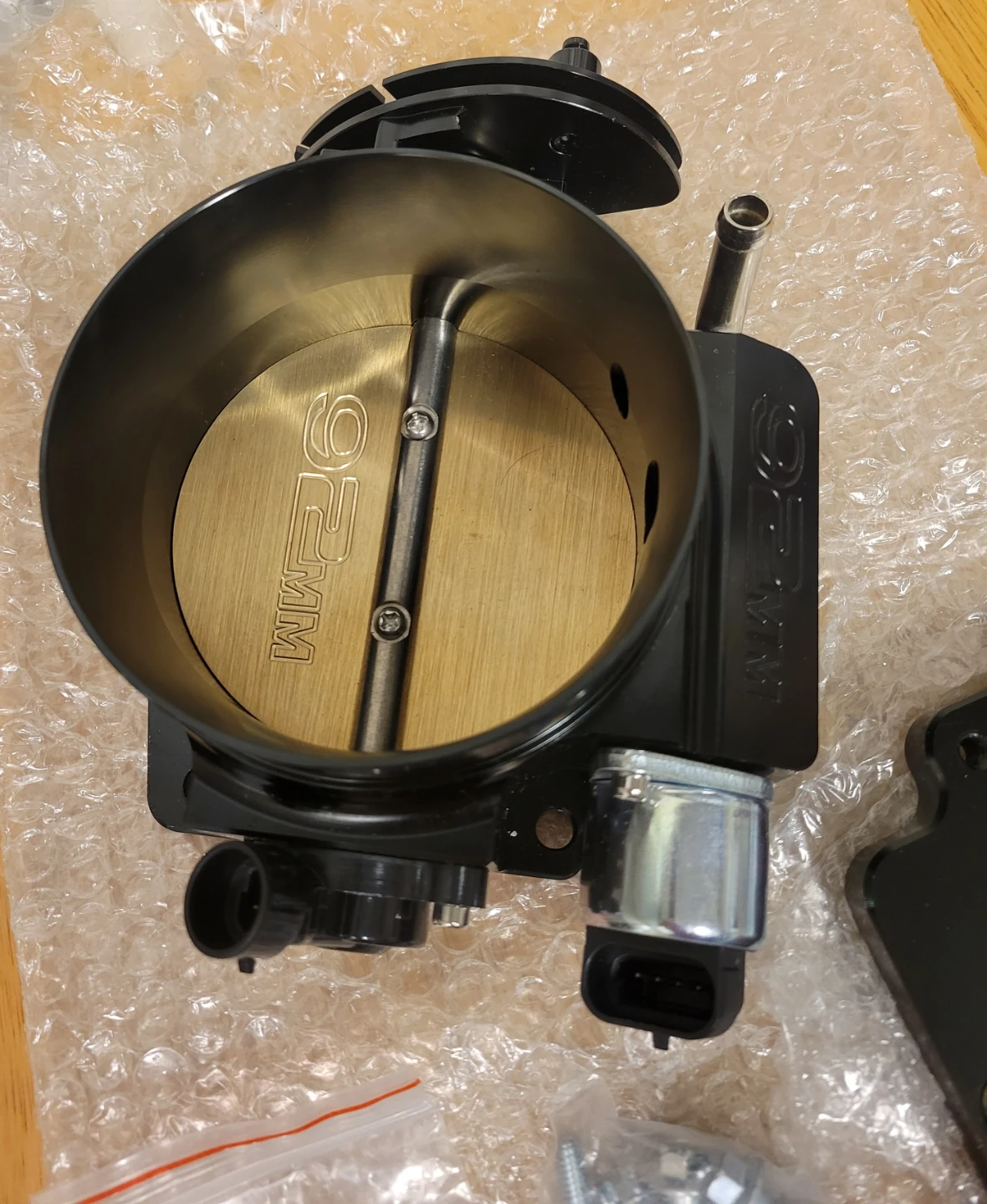 92mm Throttle Body+TPS IAC Adapter Plate Chevy GM Gen III LSX LS - photo 4