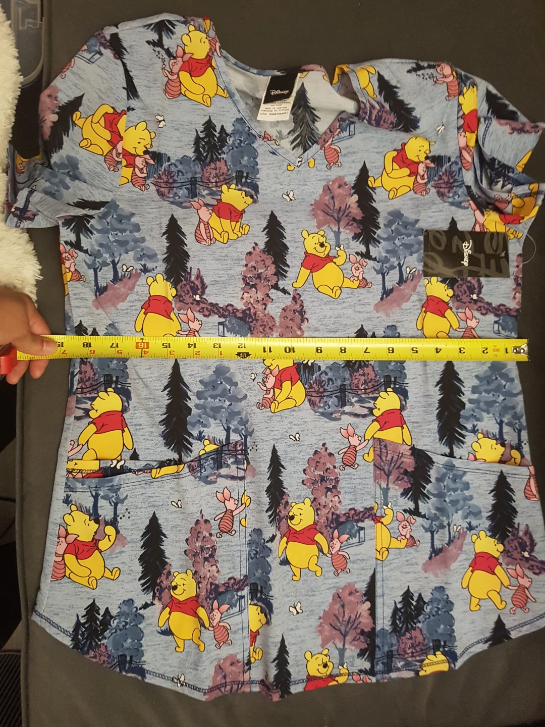 Brand new black and Disney and Bluey Printed Scrub Tops - photo 3
