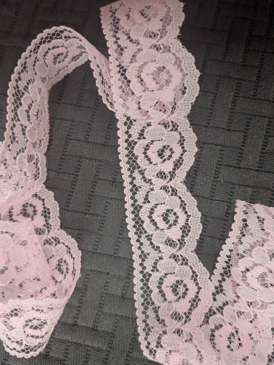 LightPink floral Lace Trim New  $1 per yard - photo 2