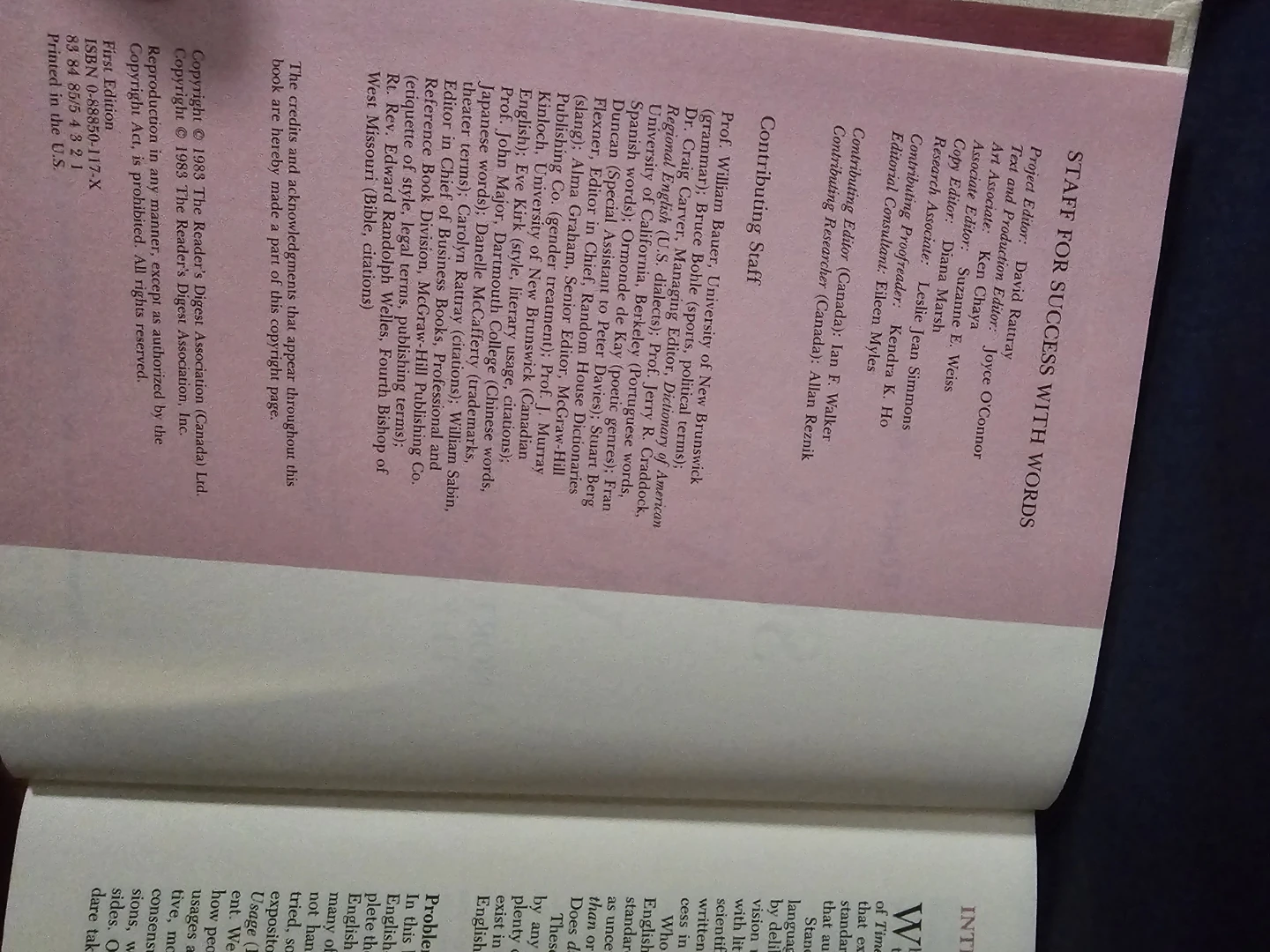 Reader's Digest Success With Words Book - photo 2
