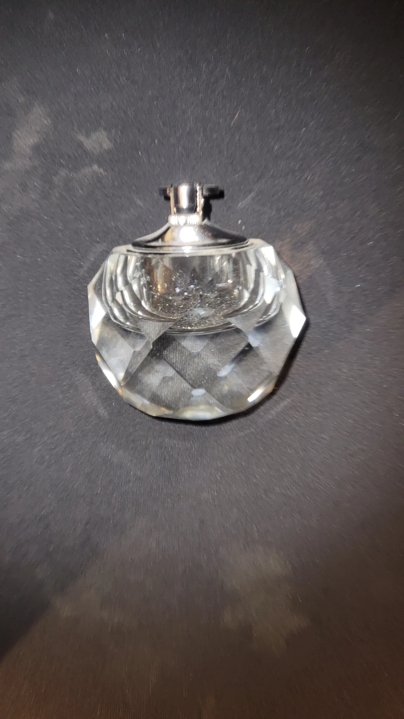 Vintage faceted crystal table lighter - photo 4