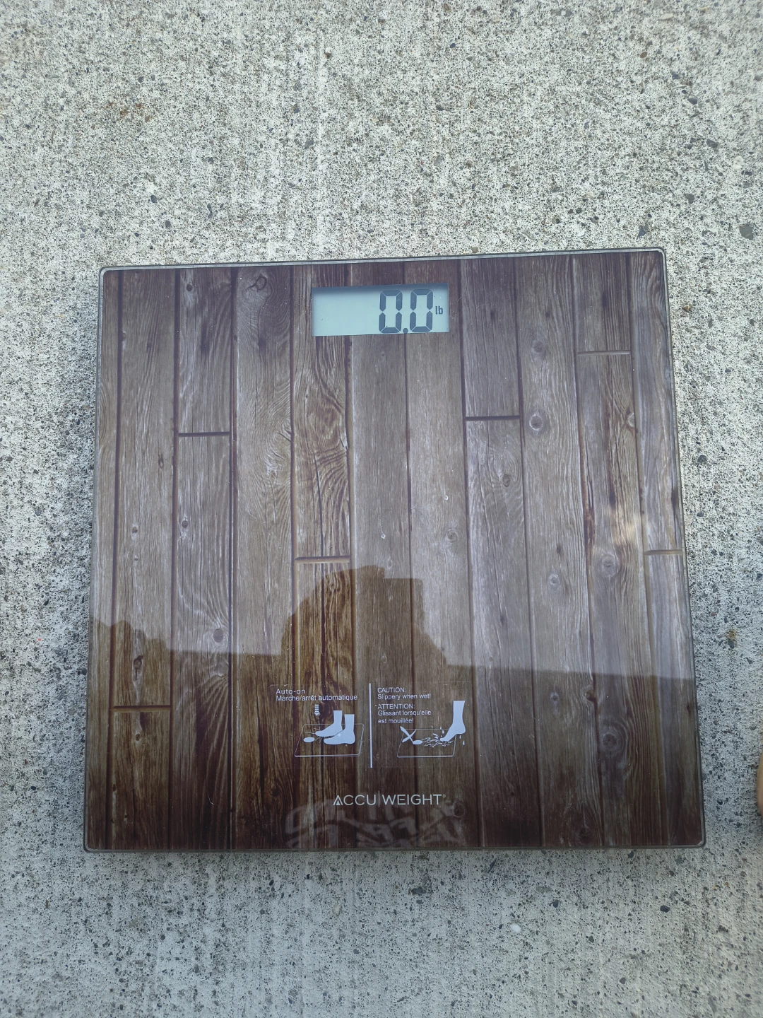 Accu Weight Digital Scale Dark Wood Pattern - photo 4