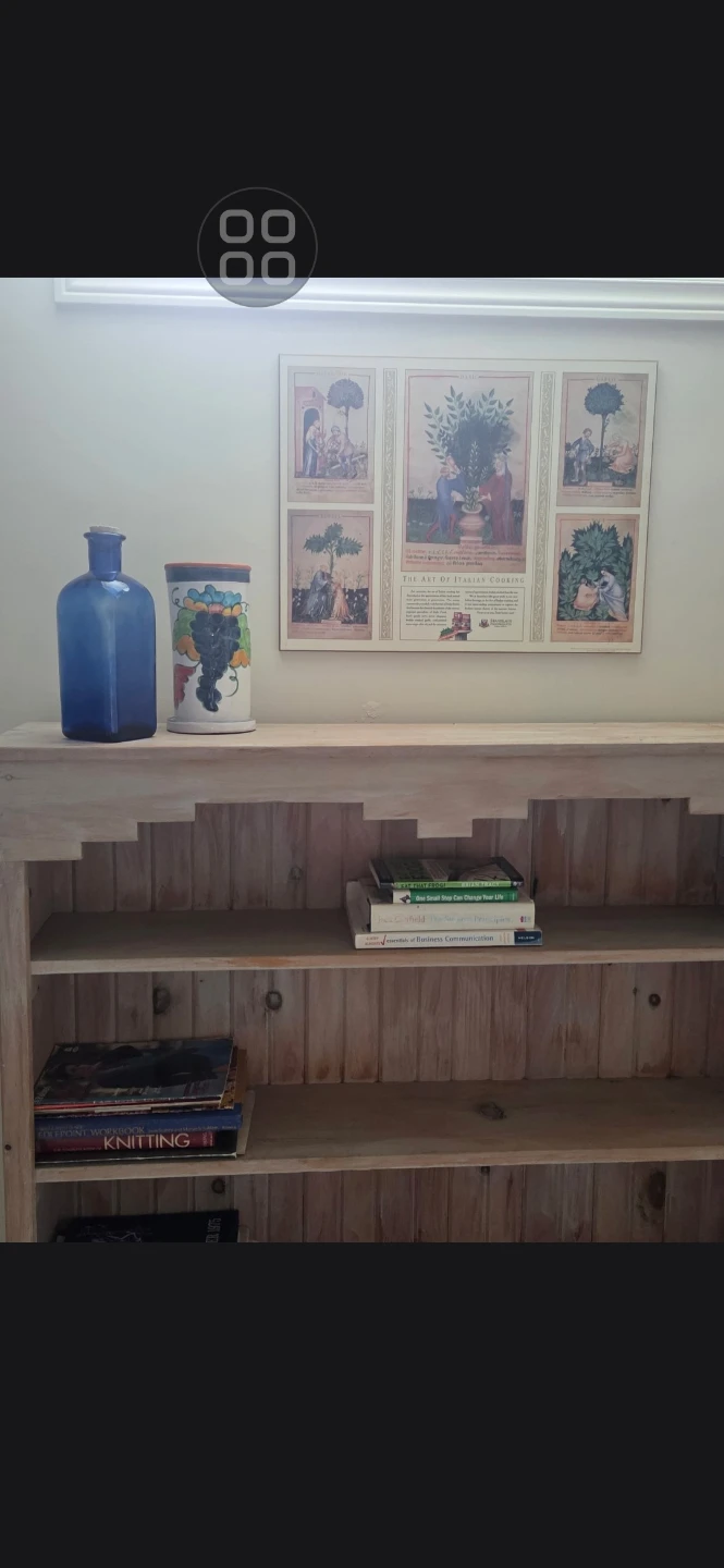 Rustic Wooden Console Table with Drawers