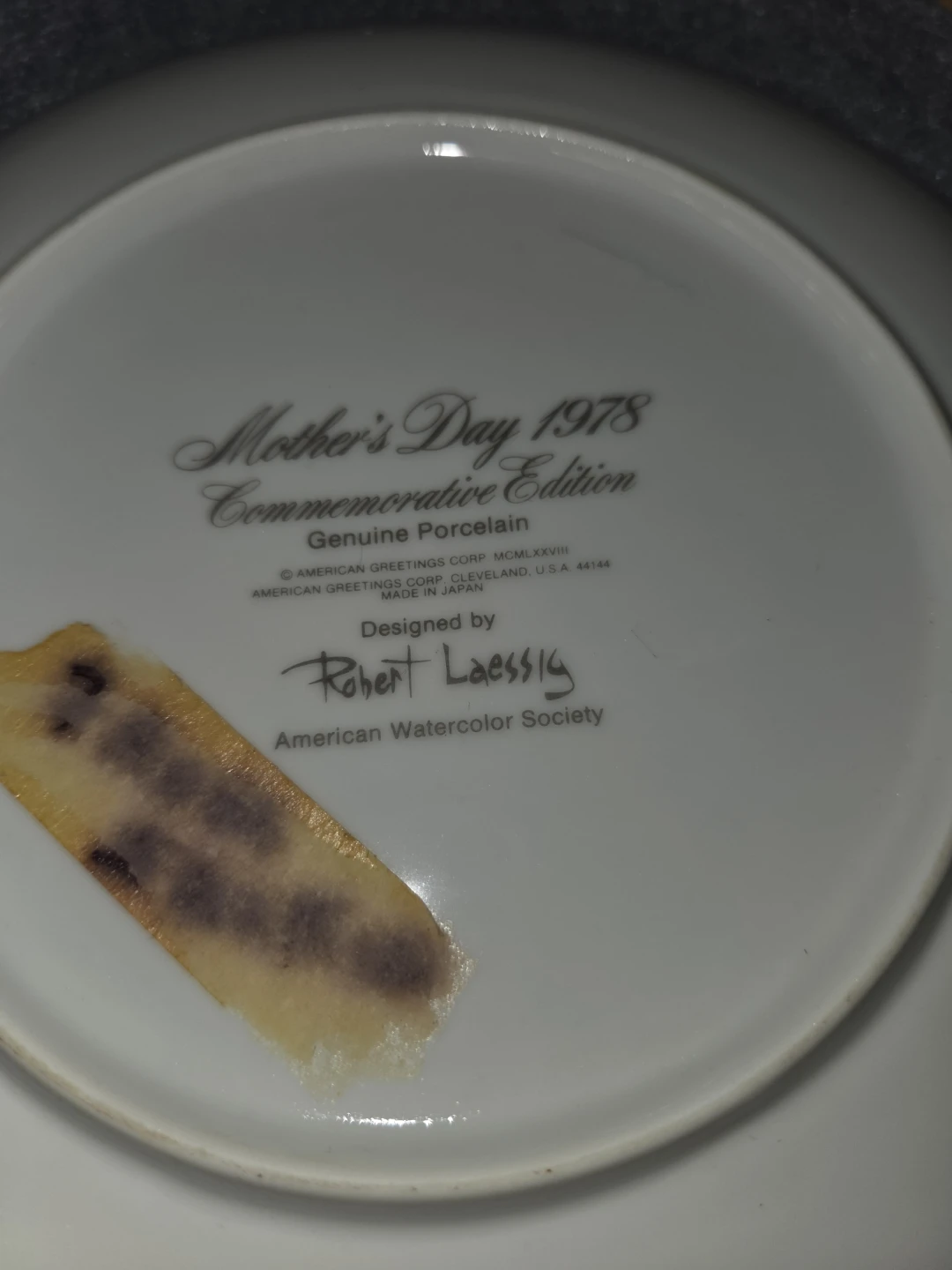 1978 Mother's Day Commemorative Porcelain Plate - photo 5