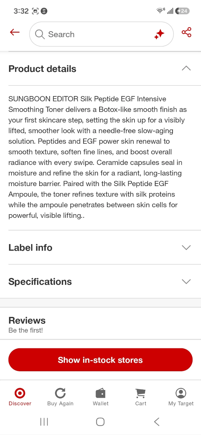 SUNGBOON EDITOR Silk Peptide EGF Intensive Smoothing Toner 🏈 - photo 4