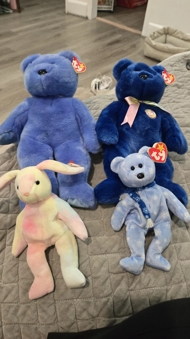 Set of 4 Ty Beanie Babies and Buddies
