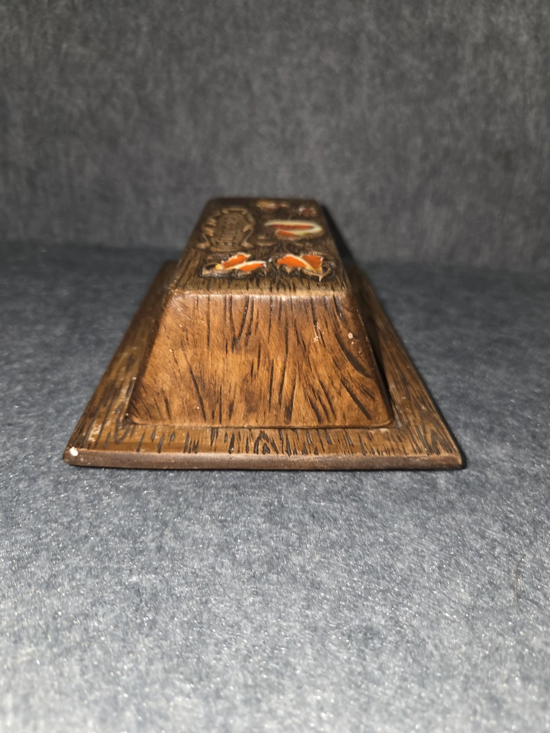 Vintage Faux Wood Butter Dish - photo 5