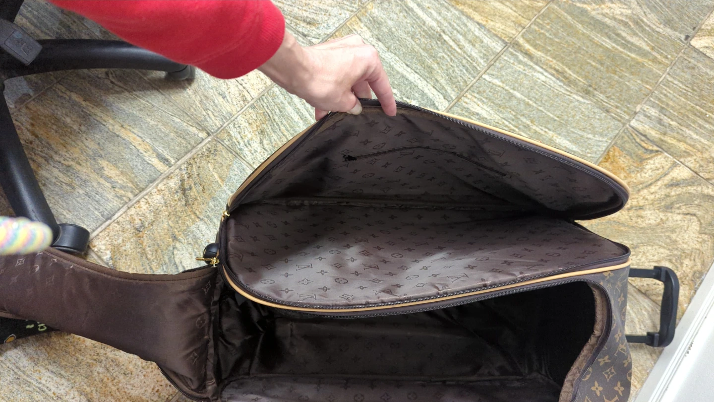 Rolling Travel Bag / Suitcase - Brown Pattern - photo 4