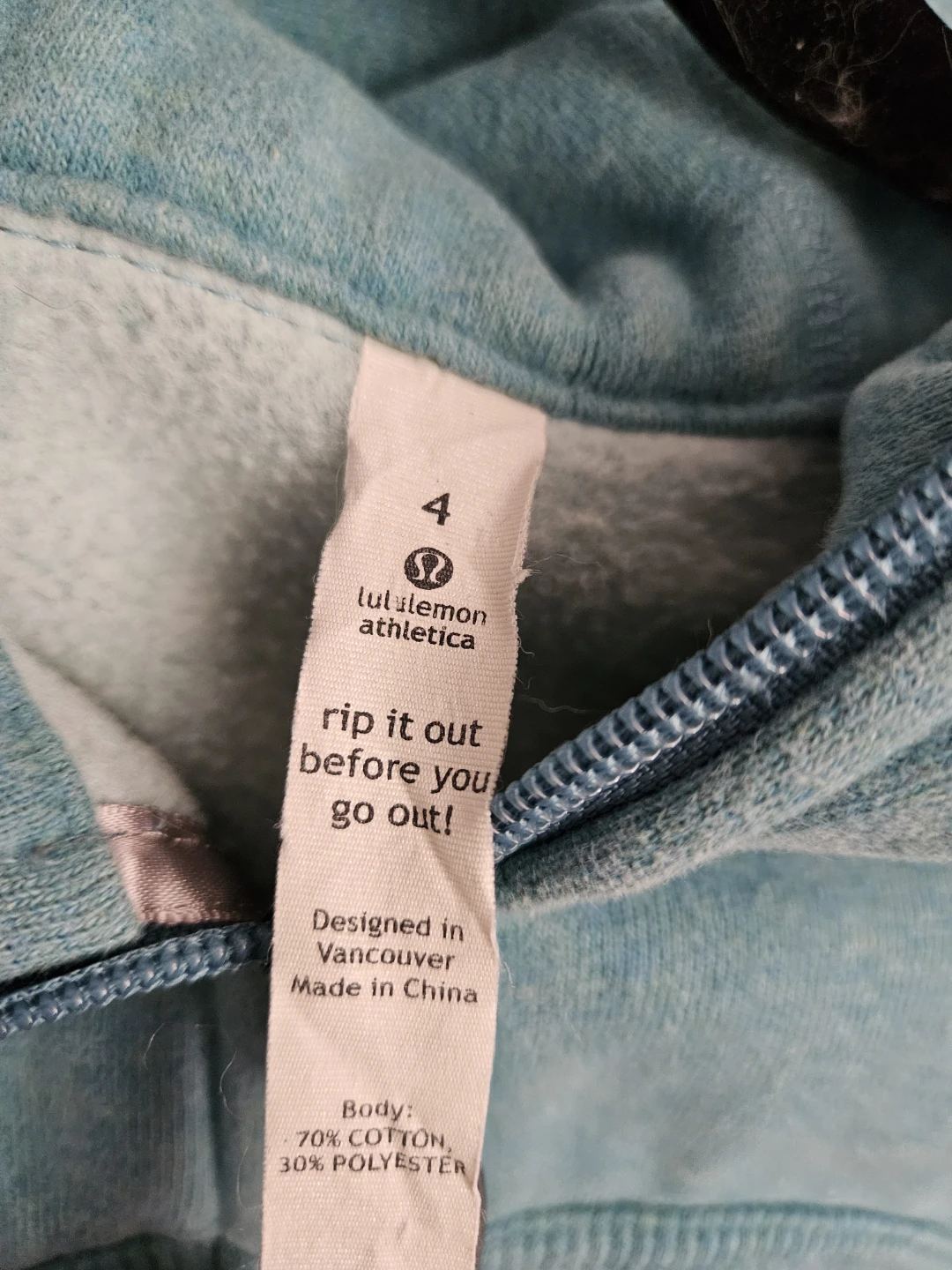 Lululemon Full-Zip Hoodie Blue - photo 2