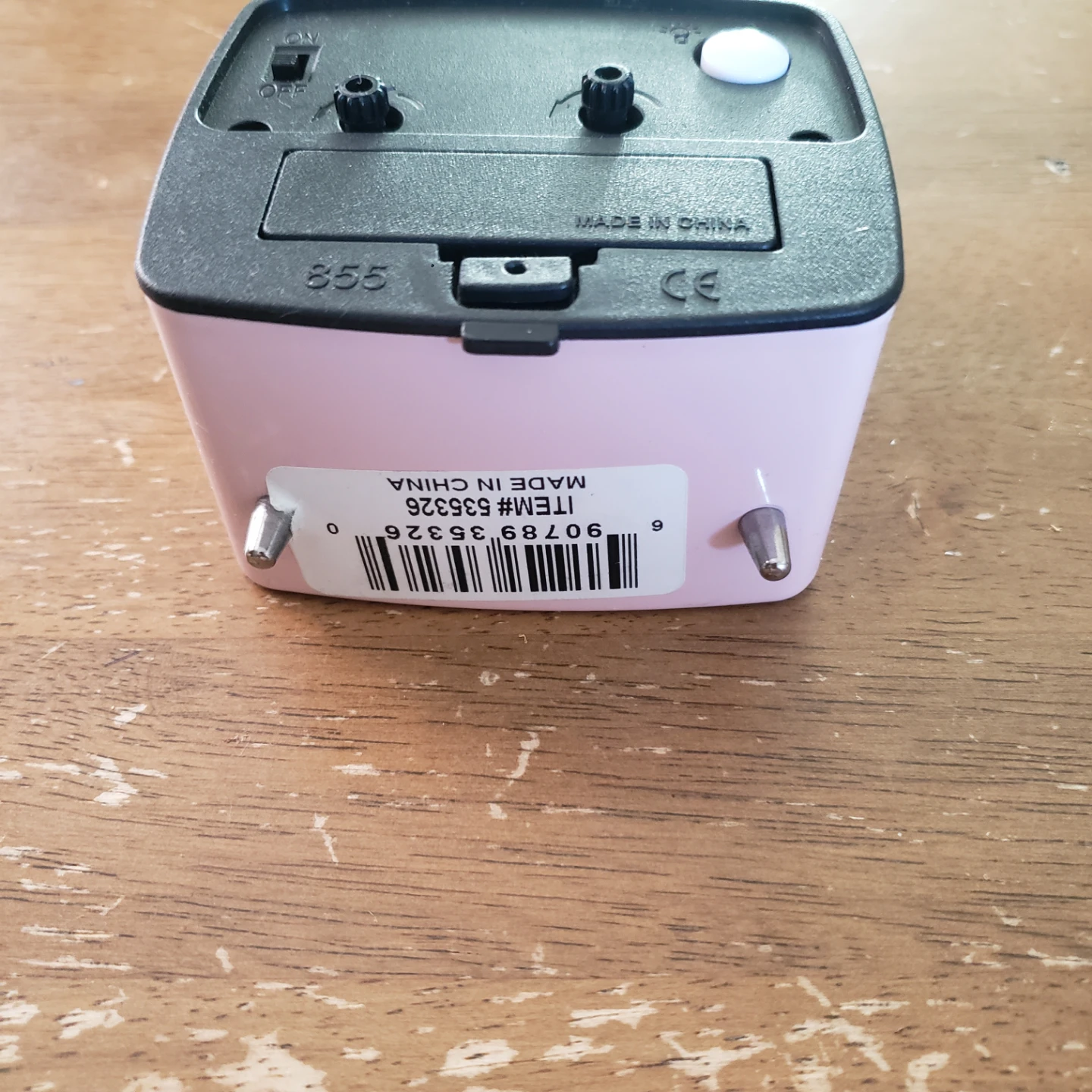 Pink Twin Bell Alarm Clock - photo 5