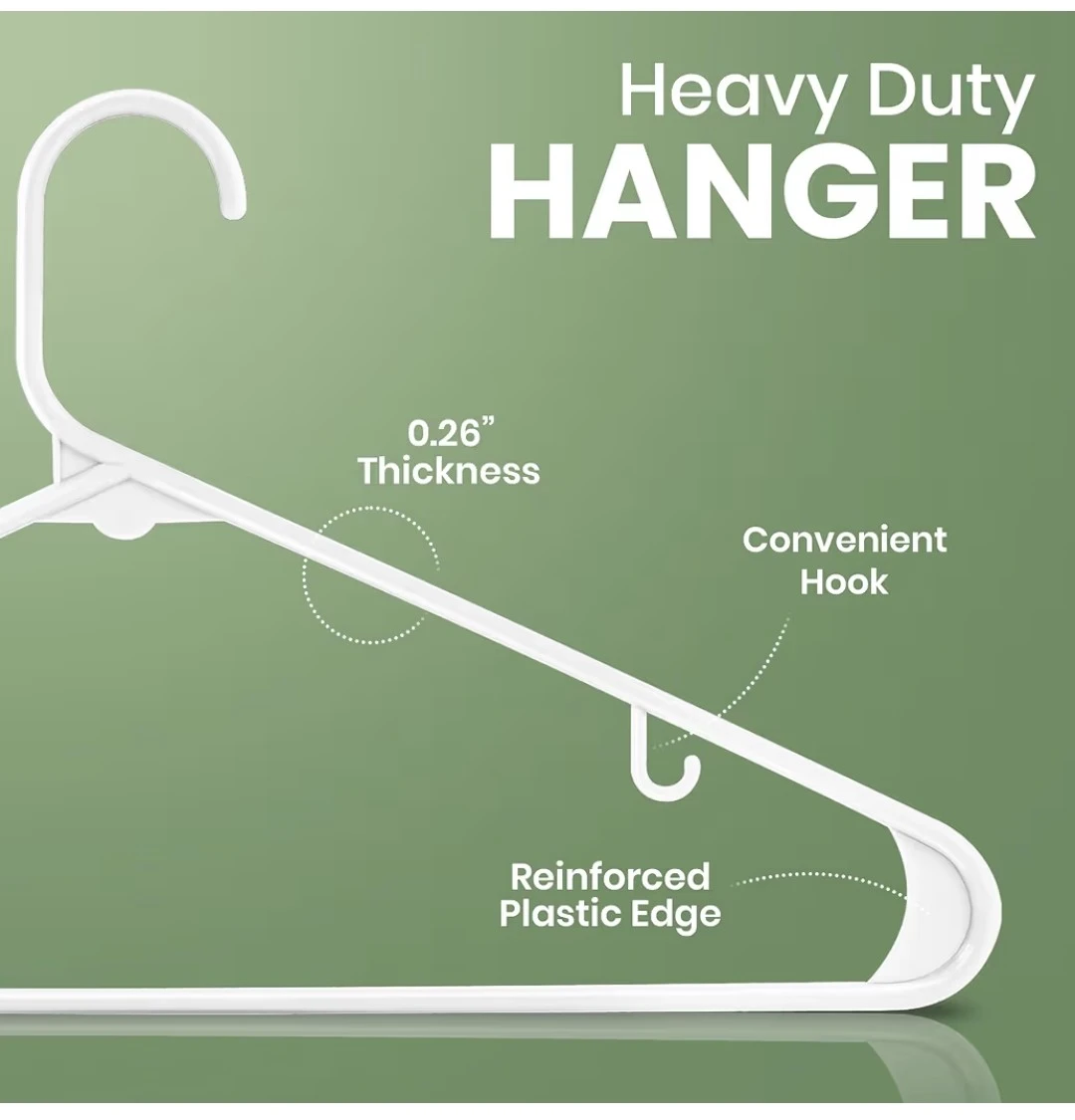Plastic Hangers (100 Pcs)