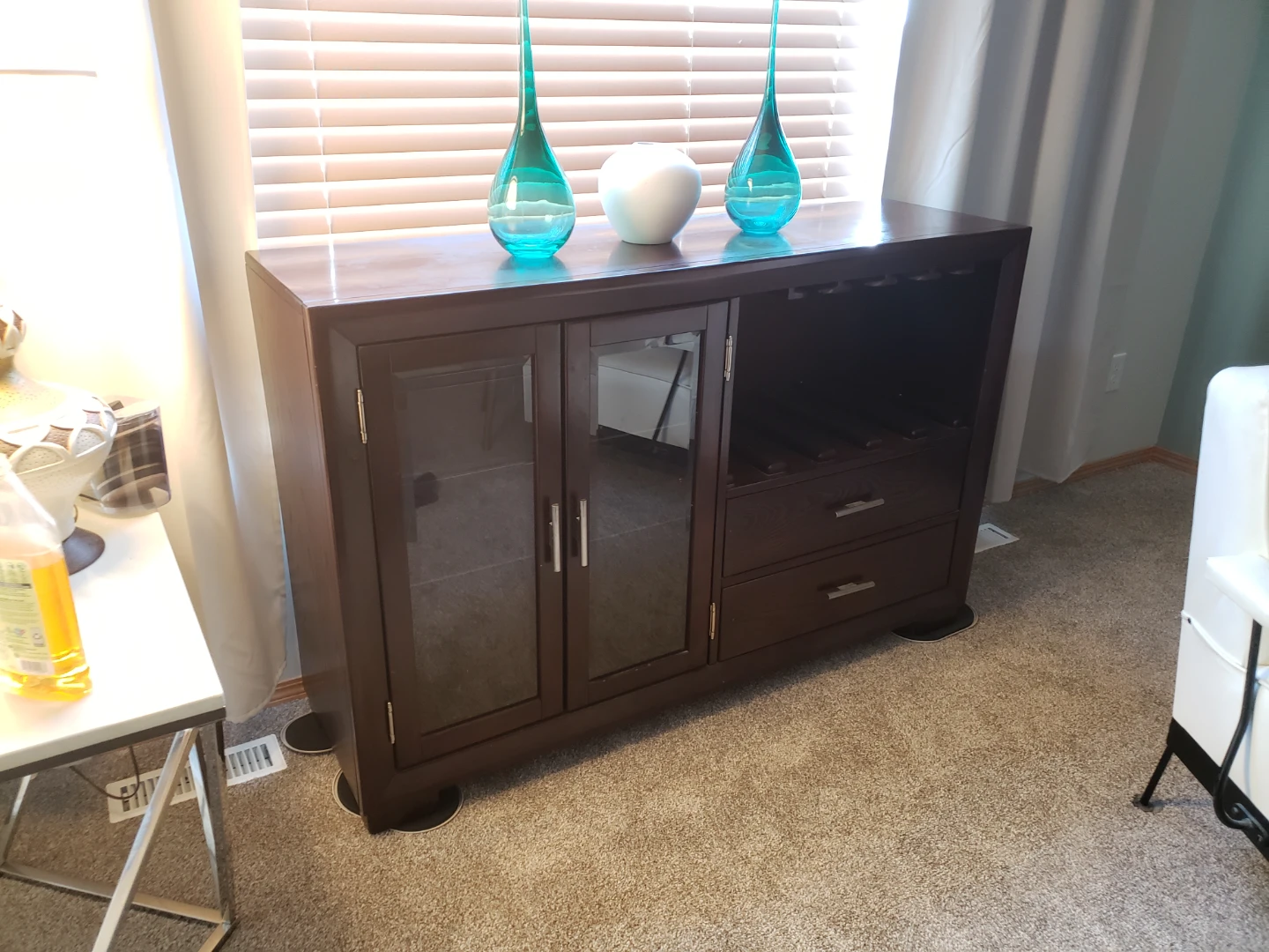 Dark-coloured Wood Console / Cabinet/buffet - photo 4