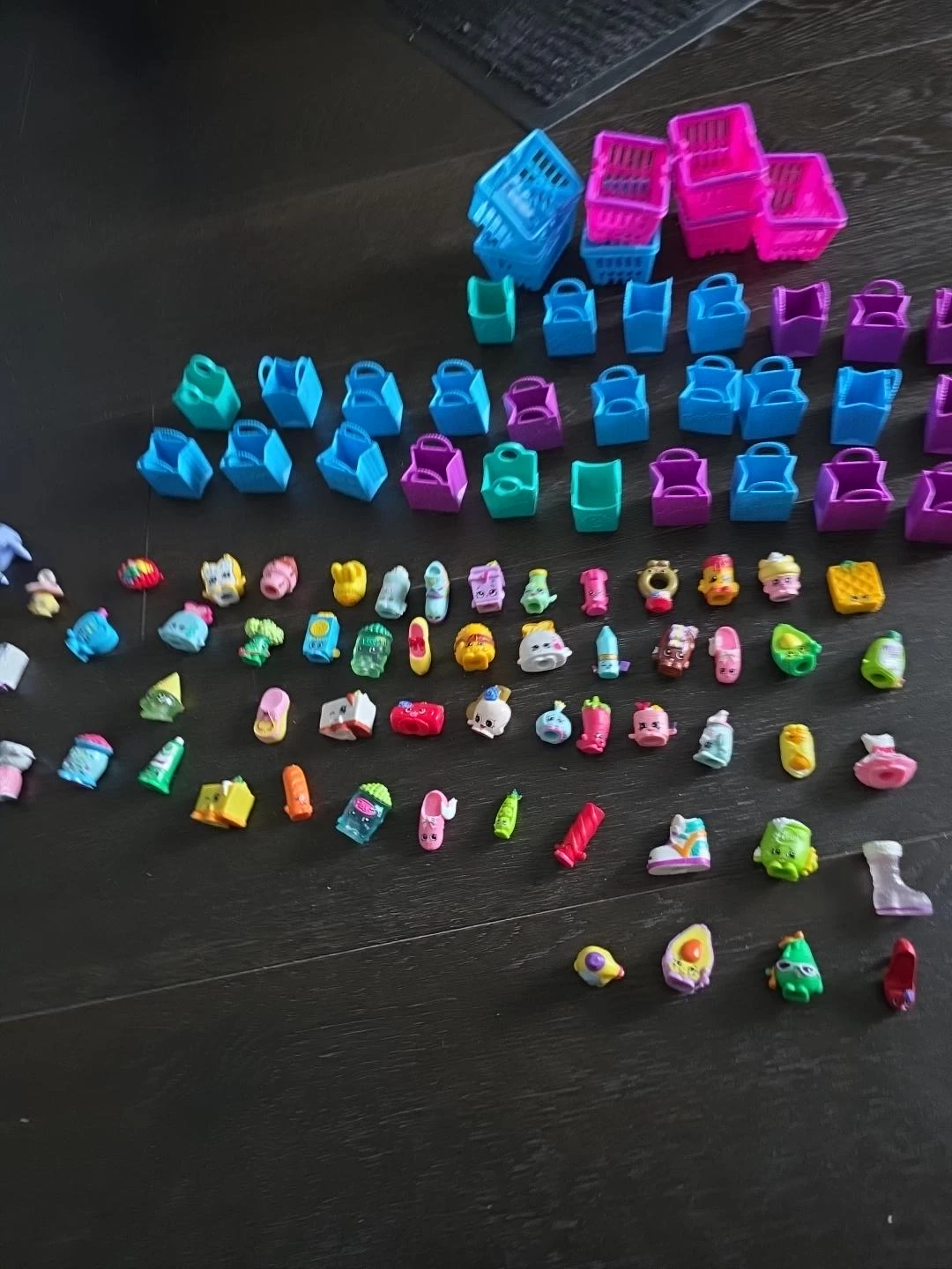 Large Shopkins Collection – 50+ Figures, Bags & Baskets