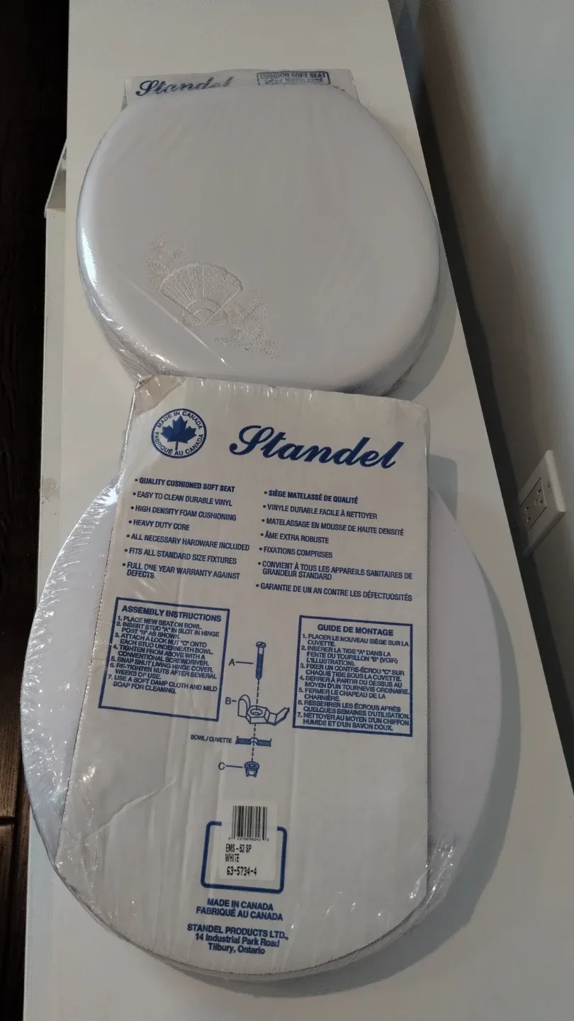 2 Standel Cushioned Soft Toilet Seats - photo 3