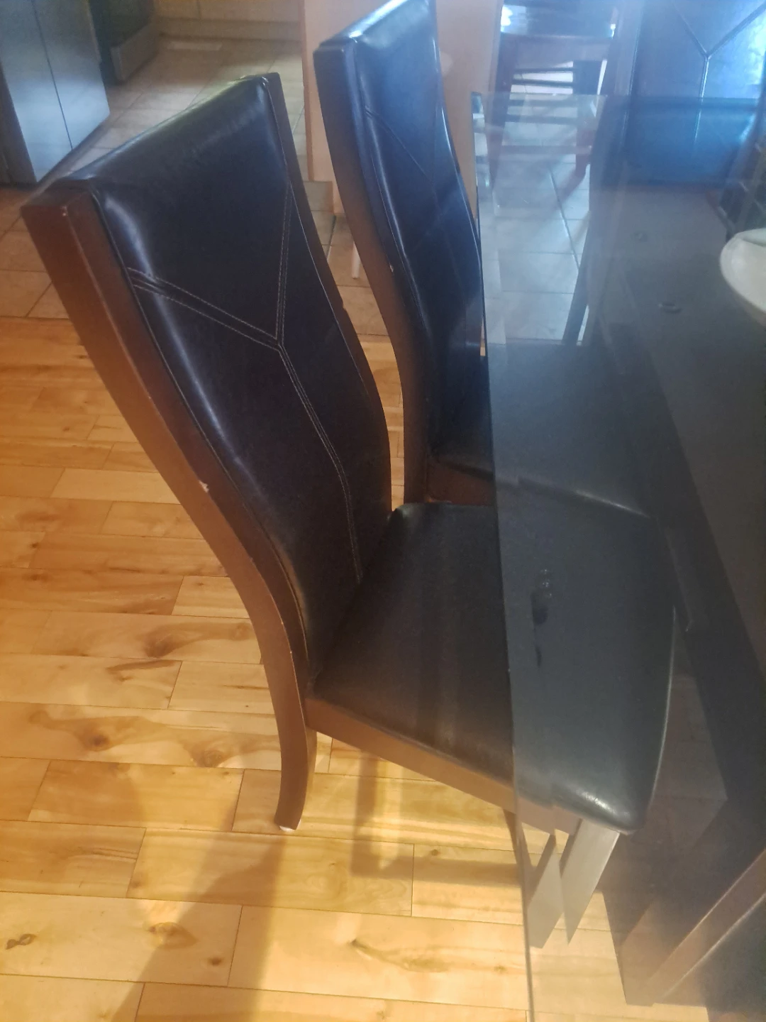 Glass Dining Table and Chairs - photo 2