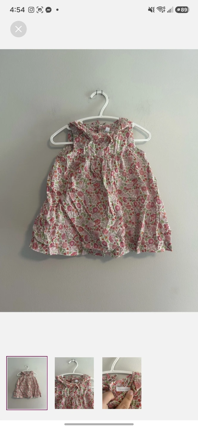Laranjinha floral baby dress