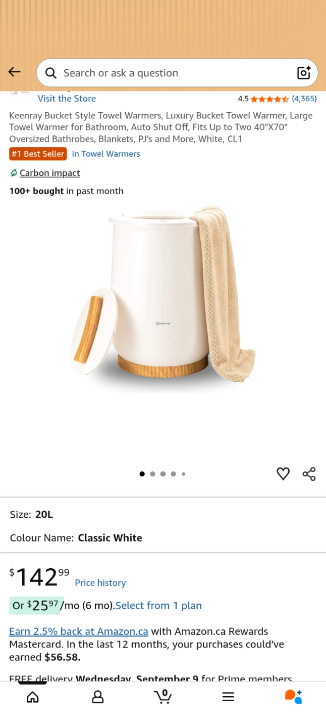 Keenray Towel/Robe/Blanket Warmer