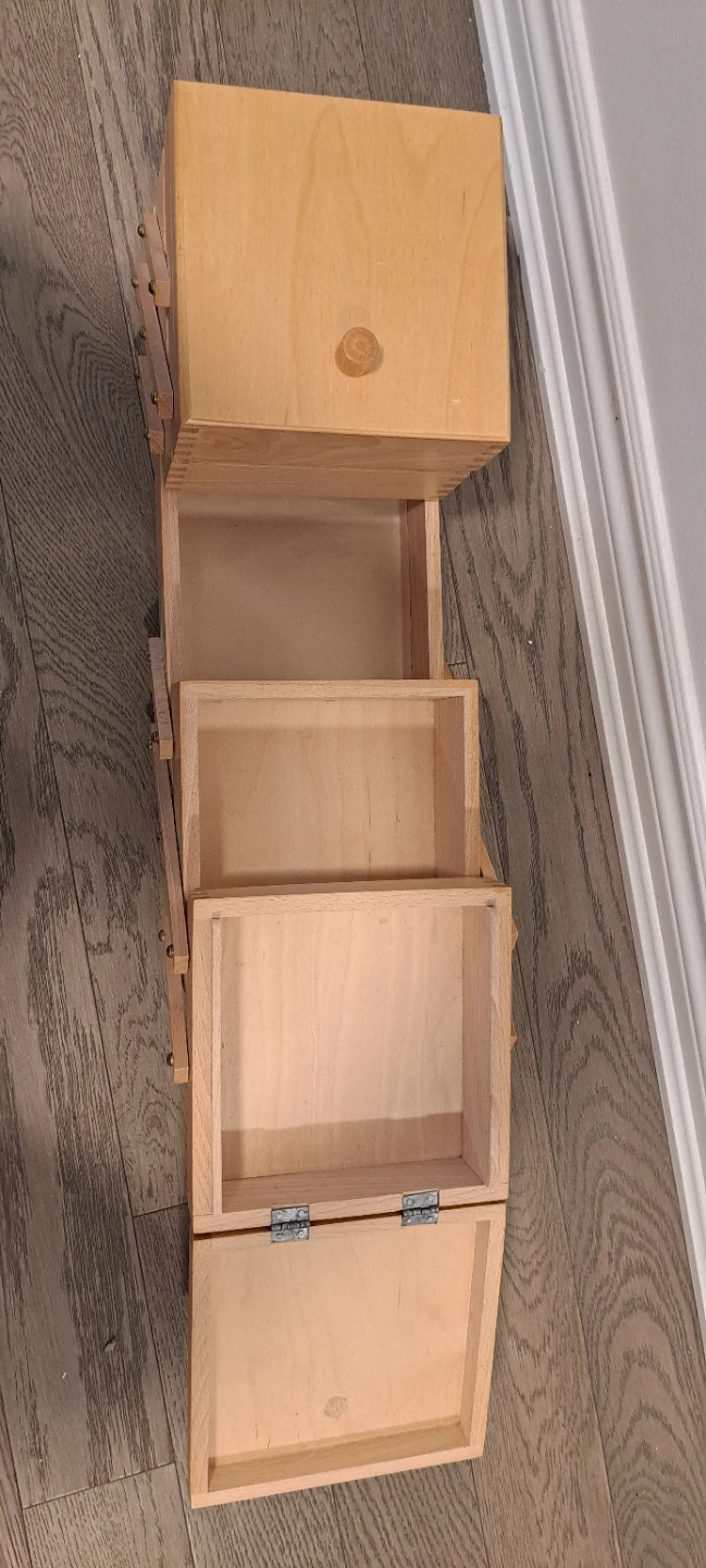 Wooden Sewing Box Organizer - photo 2