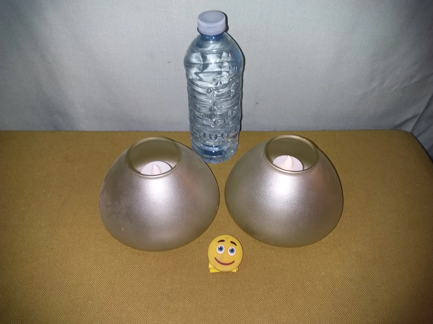 🏈 🕯️ Like 🆕 Champagne Glass Candle Holders🕯️Set of (2)