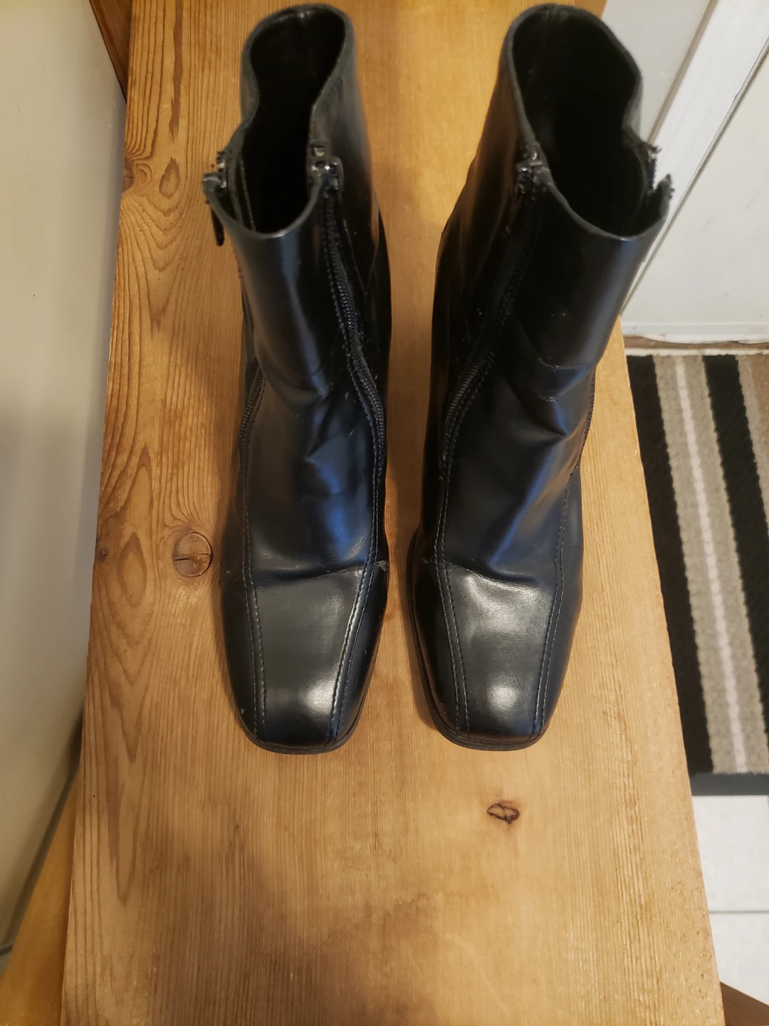 Black ankle boots