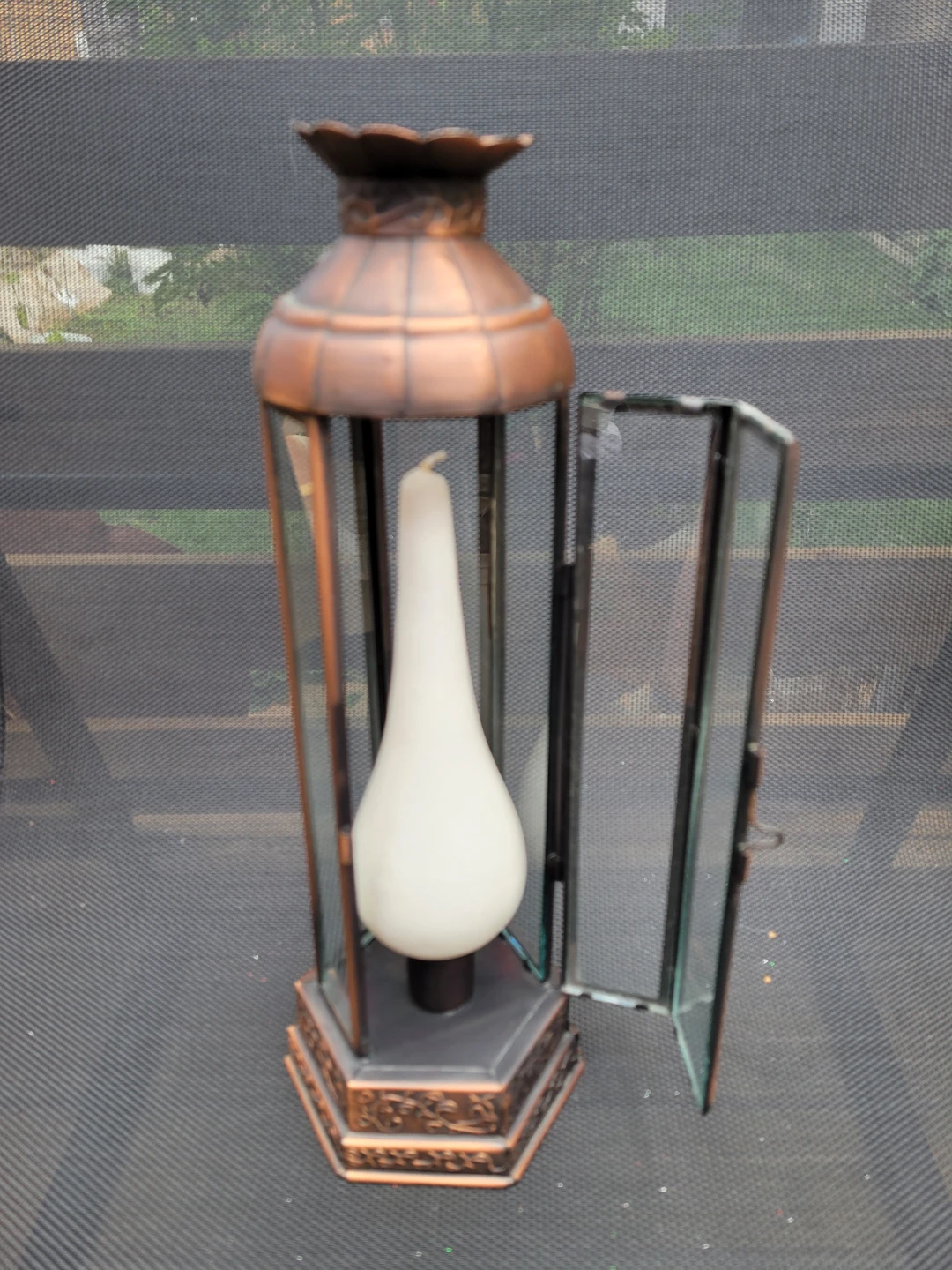 Candle Holder (Metal) with Candle - photo 3