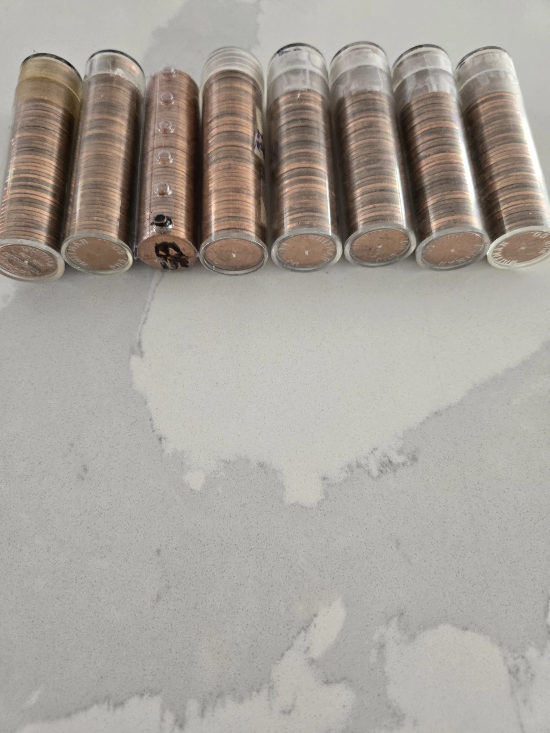 8 Rolls of Vintage Canadian Pennies - photo 3