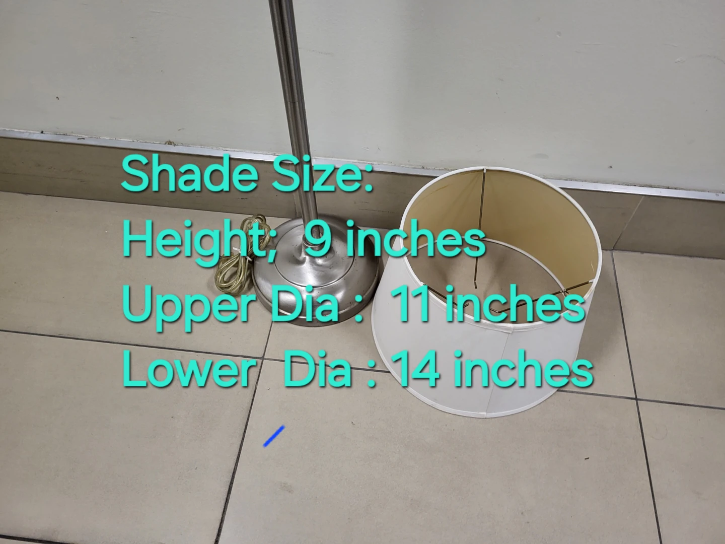 Adjustable Brushed Metal Floor Lamp — $25 (Priced for Fast Sale - photo 2