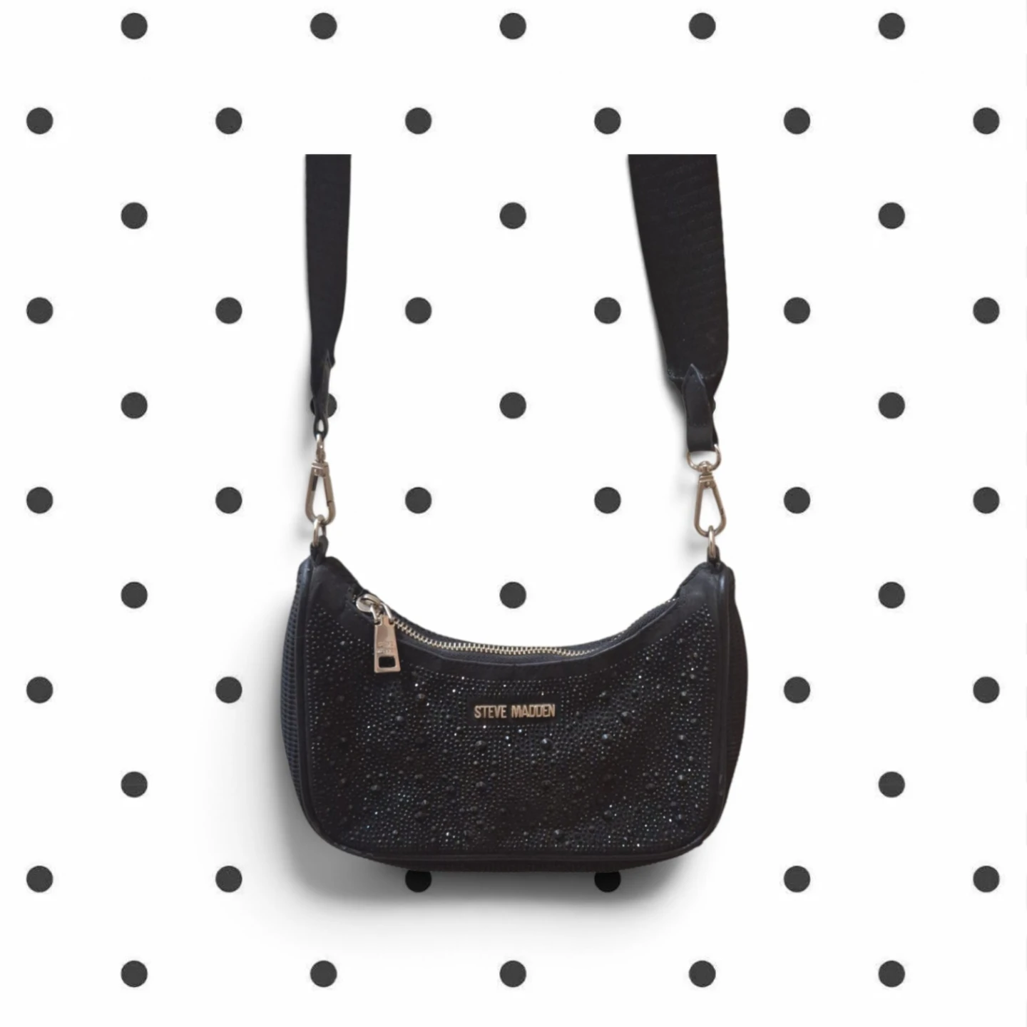 🏈Gorgeous Steve Madden Black Rhinestone Purse🏈