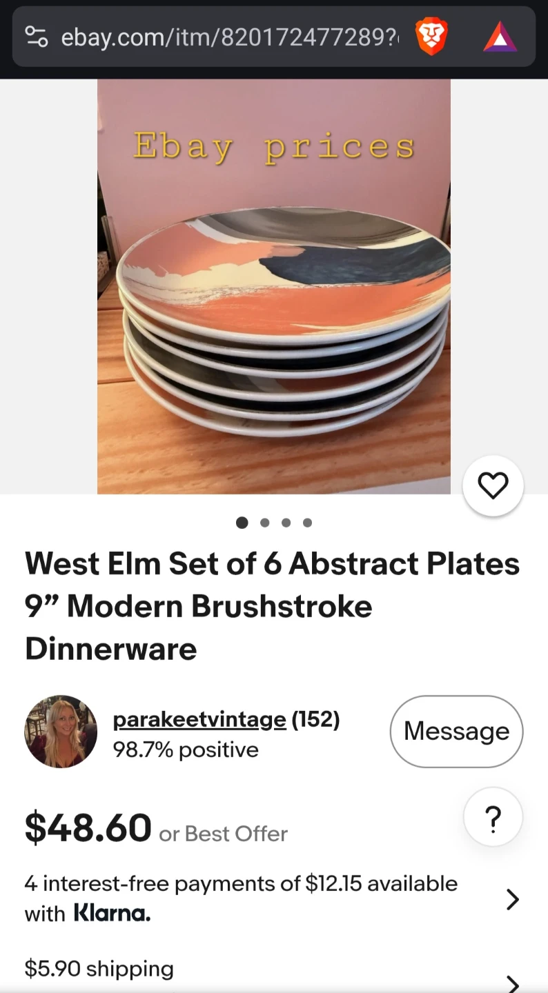 Watercolor 9" Plates - West Elm - photo 4