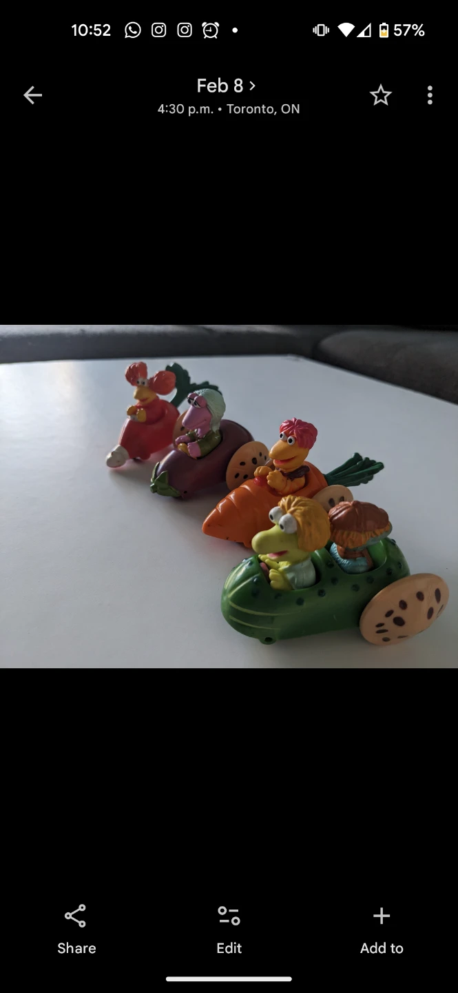 Fraggle Rock Vegetable Vehicle Toy Set - photo 2