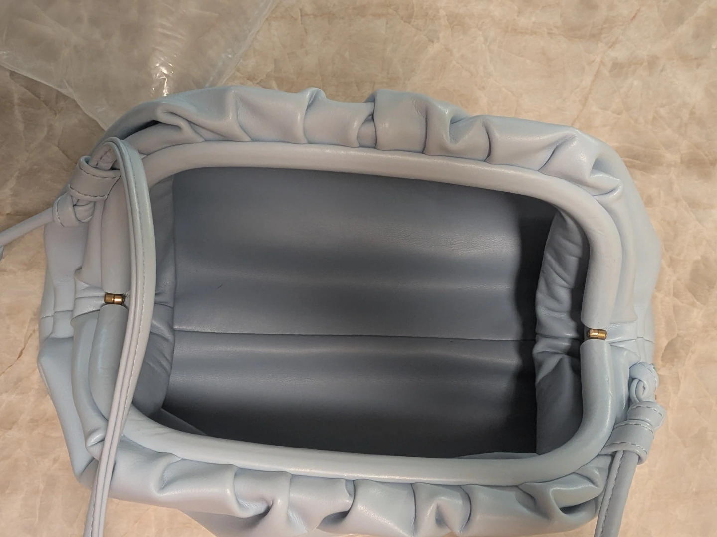 Light Blue Pouch Shoulder Bag - photo 2