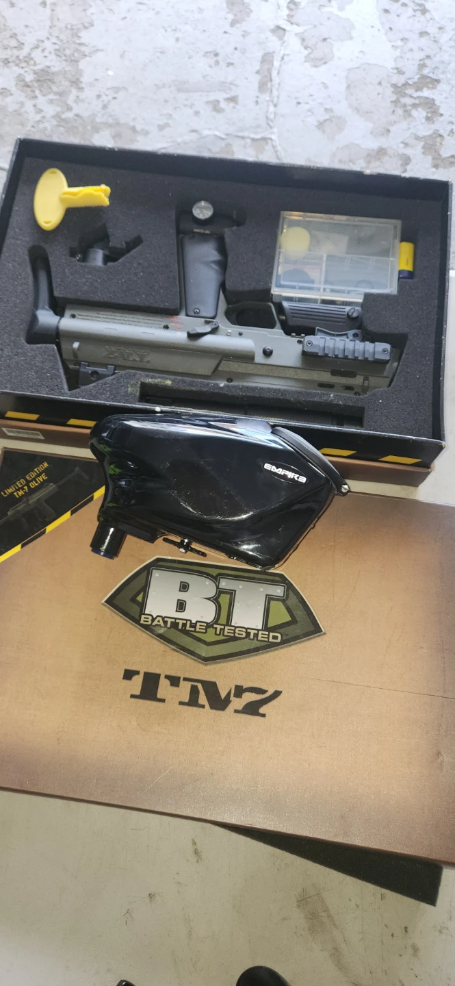 BT Battle Tested TM-7 Limited Edition Olive Paintball Marker - photo 2