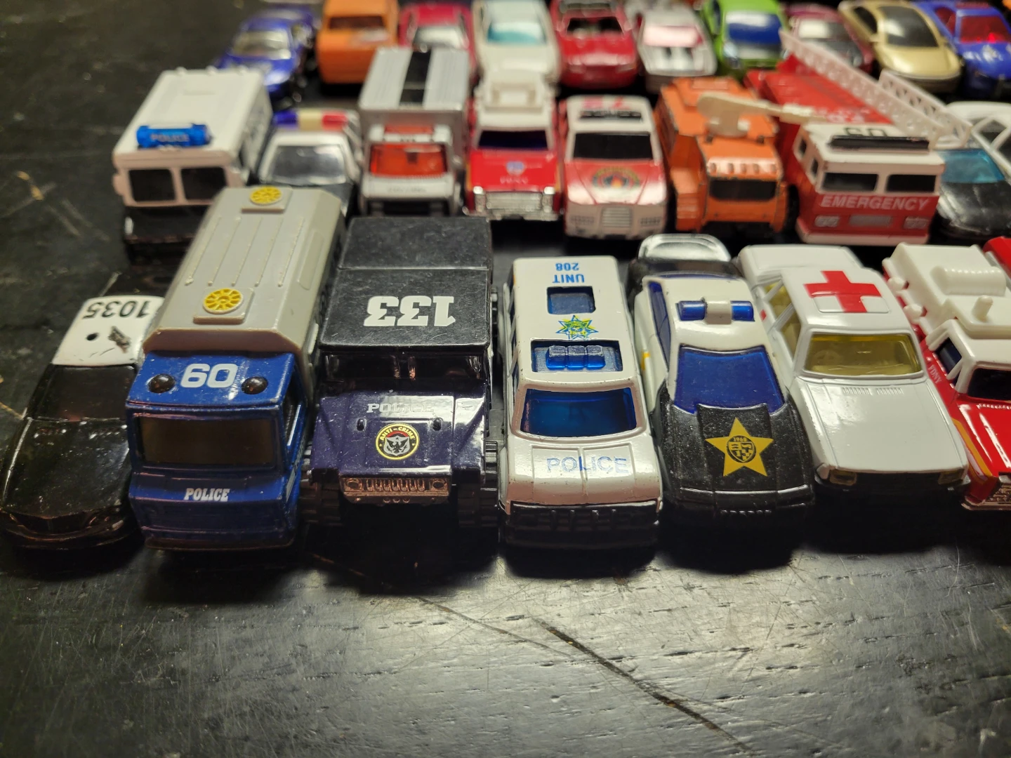 TOYS Police & Fire & Construction TRUCKS & CARS - 75 PIECES - photo 2