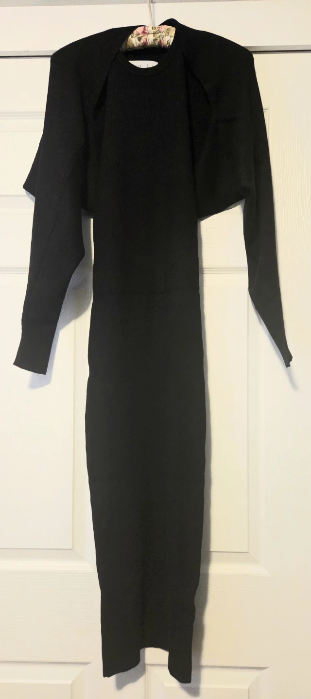 JL Luxe black knit dress and bolero set - photo 3