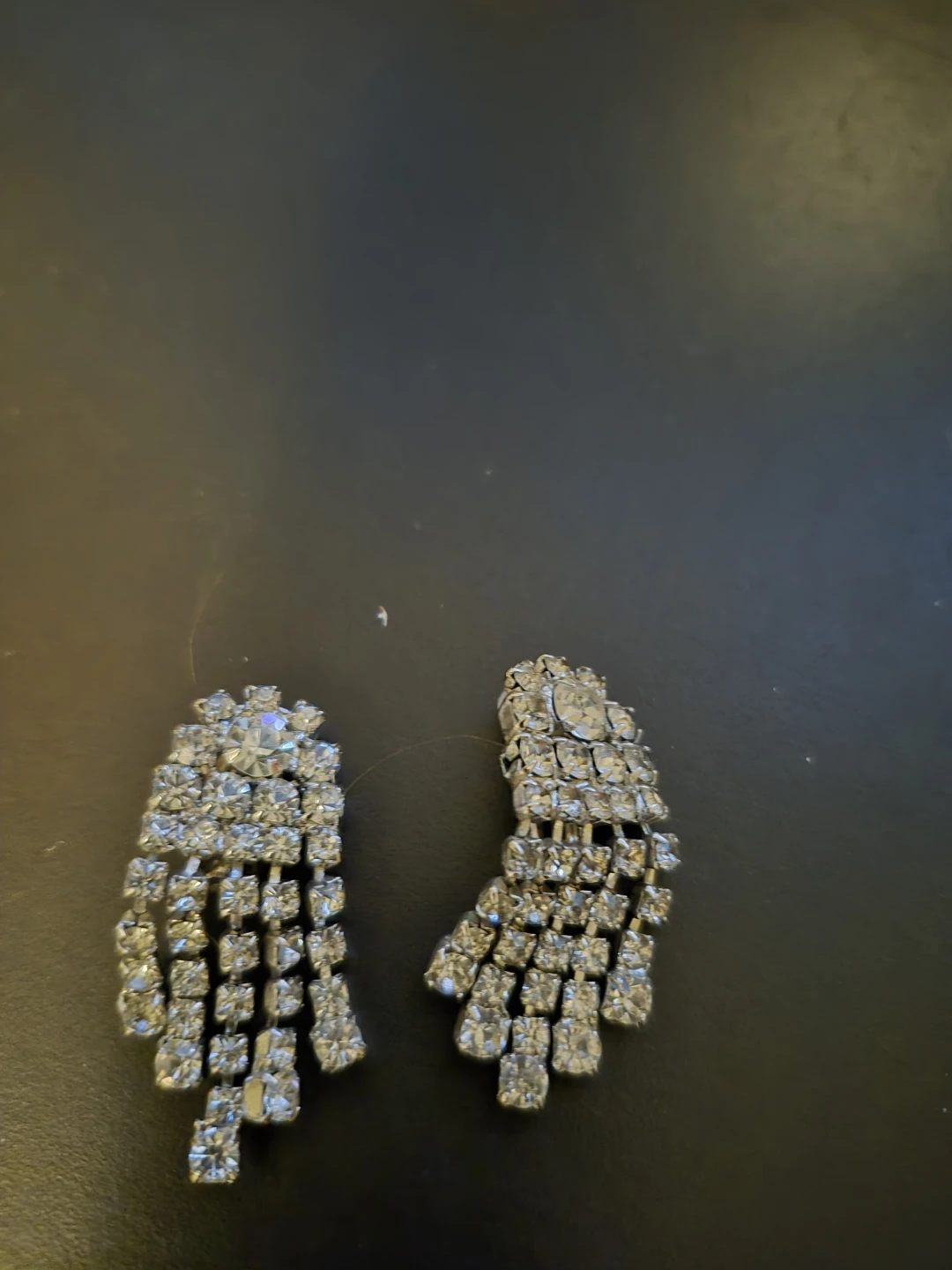 Vintage Crystal Fringe Earrings