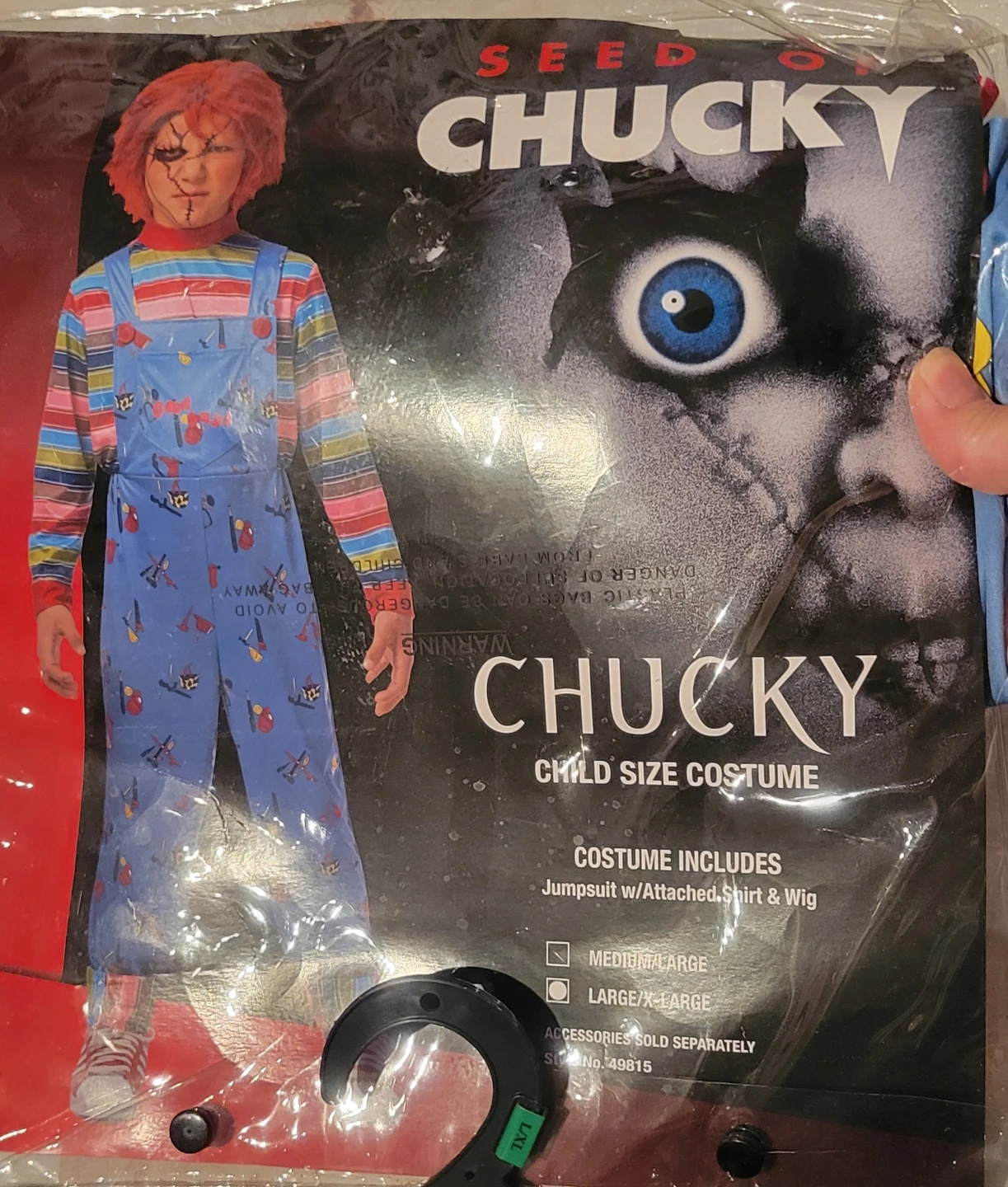 Chucky Child Size l/xl Costume