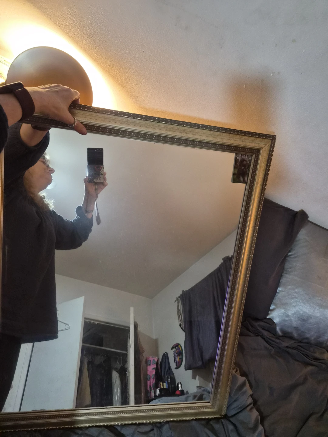 🏈Large Ornate Gold Framed Wall Mirror