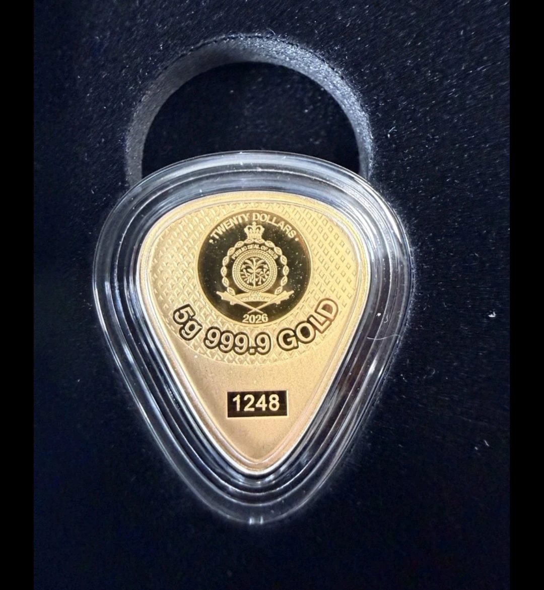 Fender 75th Anniversary Telecaster 5g Pure Gold Guitar Pick - photo 2