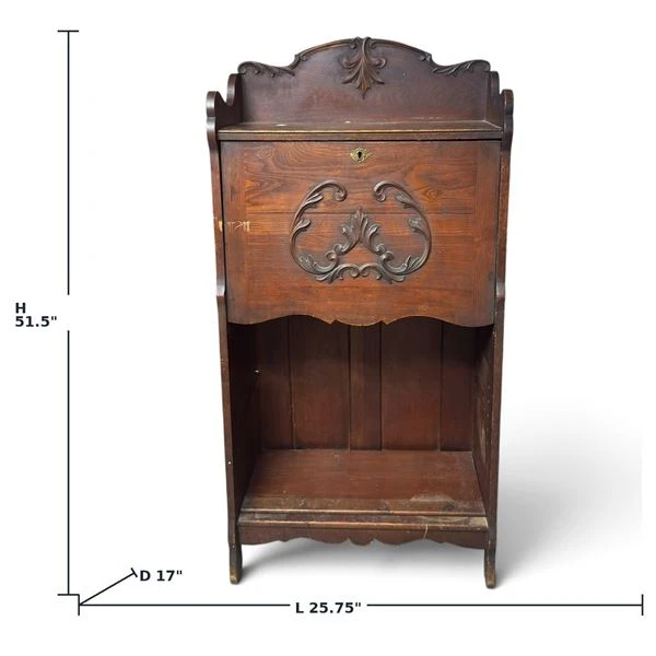 Antique Walnut Larkin Drop-Down Desk - photo 4