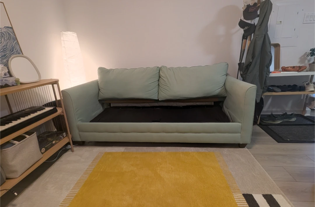 Light Green Sofa Bed (Mattress Included) - photo 4