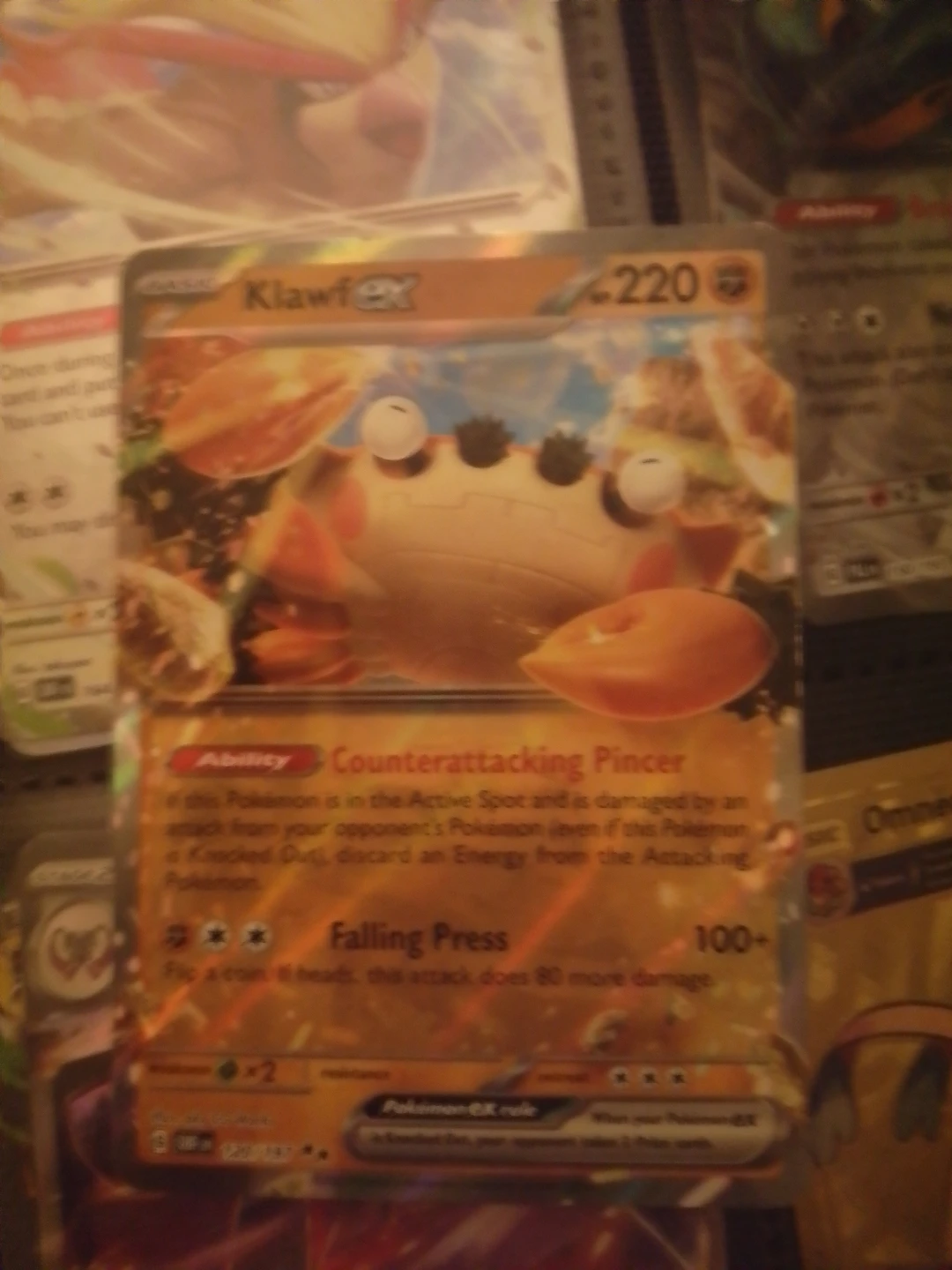 Klawf ex Pokemon Card